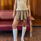 Pleated Skort - Camel