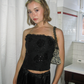 Sequin Corset - Black