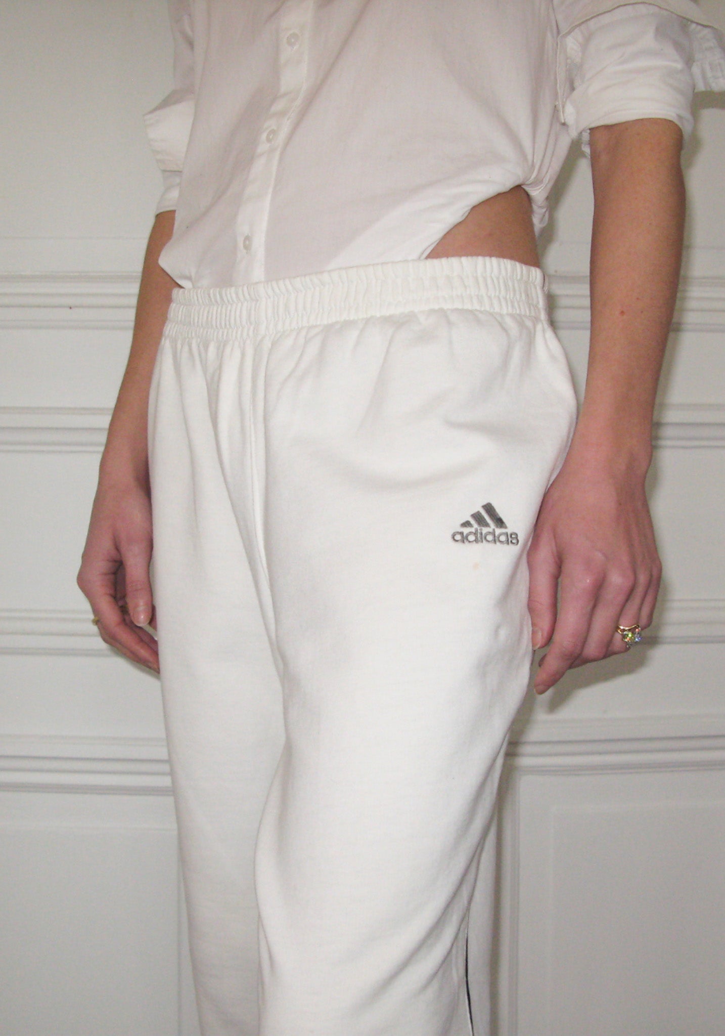 PREORDER - Archive Adidas Capris - White