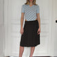 PREORDER - Archive Pleated Midi Skirt - Choc Brown