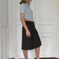 PREORDER - Archive Pleated Midi Skirt - Choc Brown