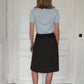 PREORDER - Archive Pleated Midi Skirt - Choc Brown