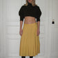 PREORDER - Archive Pleated Skirt - Mustard